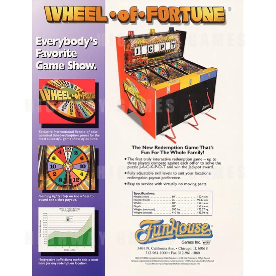 Wheel of Fortune (Williams) - brochure 1 147kb JPG