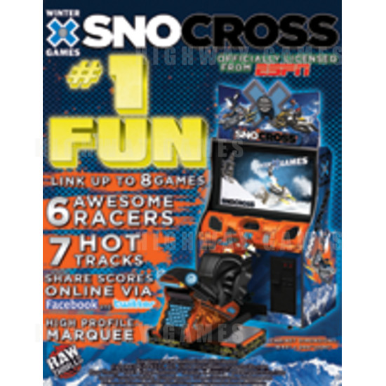 Snocross Winter X Games Arcade Machine - snocross_brochure_thumbnail.png