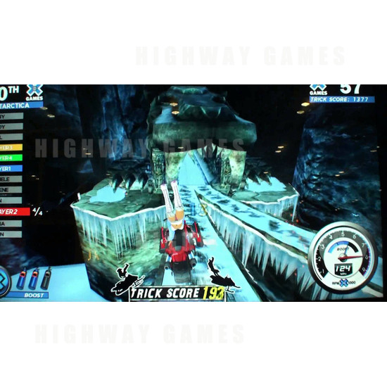 Snocross Winter X Games Arcade Machine - Snocross Winter X Games Arcade Machine Screenshot