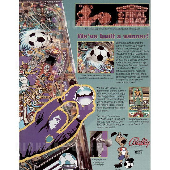 World Cup Soccer Pinball (1994) - Brochure Inside 01