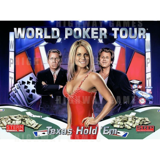 World Poker Tour Pinball (2005) - Backglass