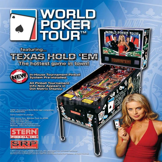 World Poker Tour Pinball (2005) - Brochure Front