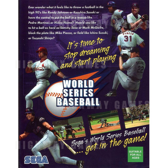 World Series Baseball 01 - Brochure Front