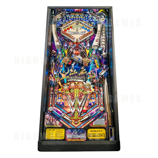 WWE Wrestlemania Limited Edition Pinball Machine - WWE Wrestlemania Limited Edition Pinball Machine Playfield