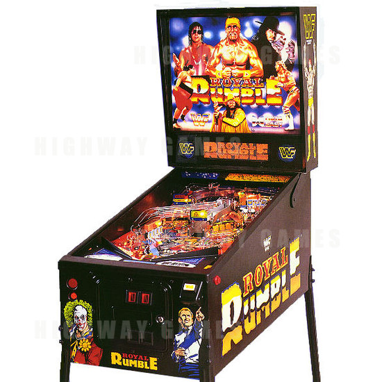 WWF Royal Rumble Pinball Machine - Cabinet