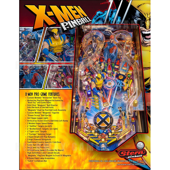 X-Men Pro Pinball Machine - Brochure 2