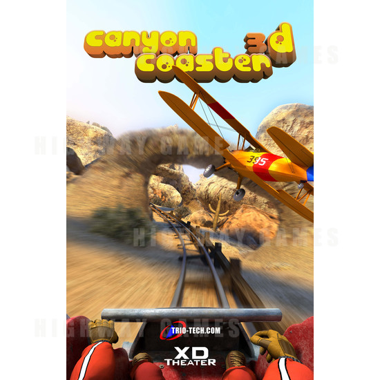 XD Theatre 8 Simulator - Canyon Coaster Poster