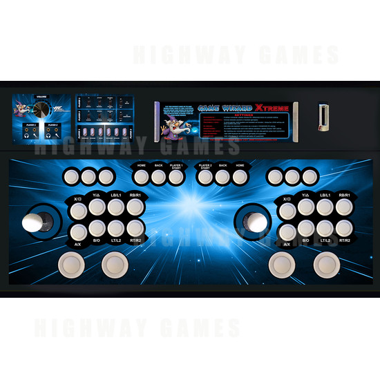 Xtreme Game Wizard Arcade Machine - Xtreme Game Wizard Control Panel