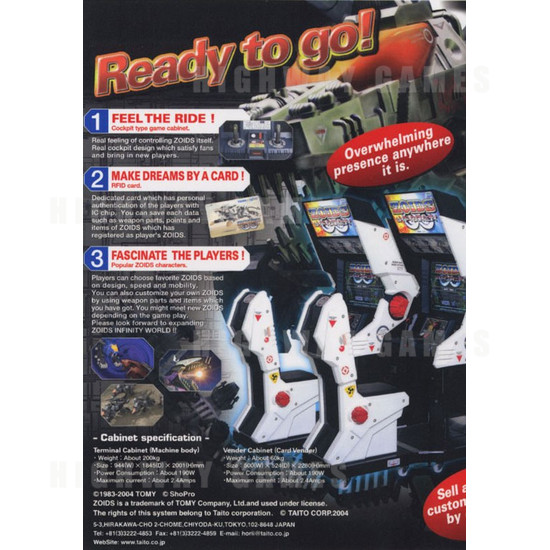 Zoids Infinity - Brochure Left