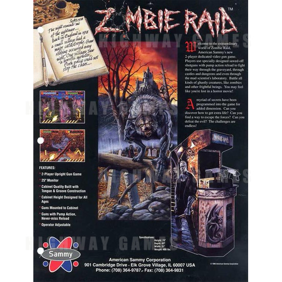 Zombie Raid - Brochure