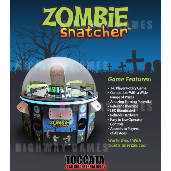 Zombie Snatcher Arcade Machine - Zombie Snatcher Arcade Machine Brochure
