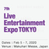 7th Live Entertainment Expo Tokyo 2020